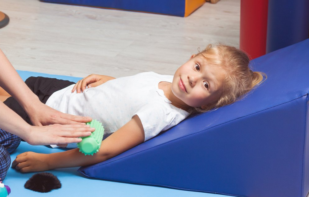 young child in occupational therapy