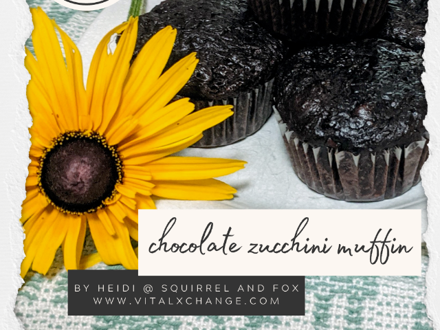 Sensory friendly Chocolate Zucchini Muffin