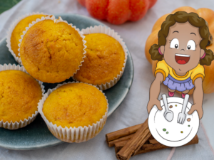 Dairy-free Sensory Friendly Pumpkin Muffin